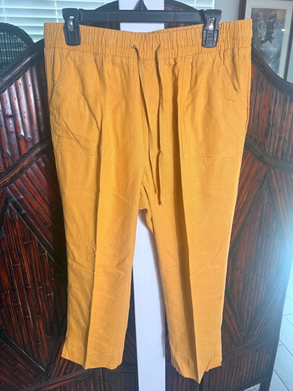 Land N Sea Luxury Linen Stretch Drawstring Pants